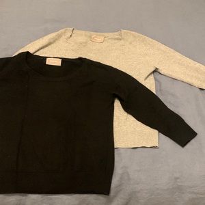 Two Everlane cashmere sweaters Small